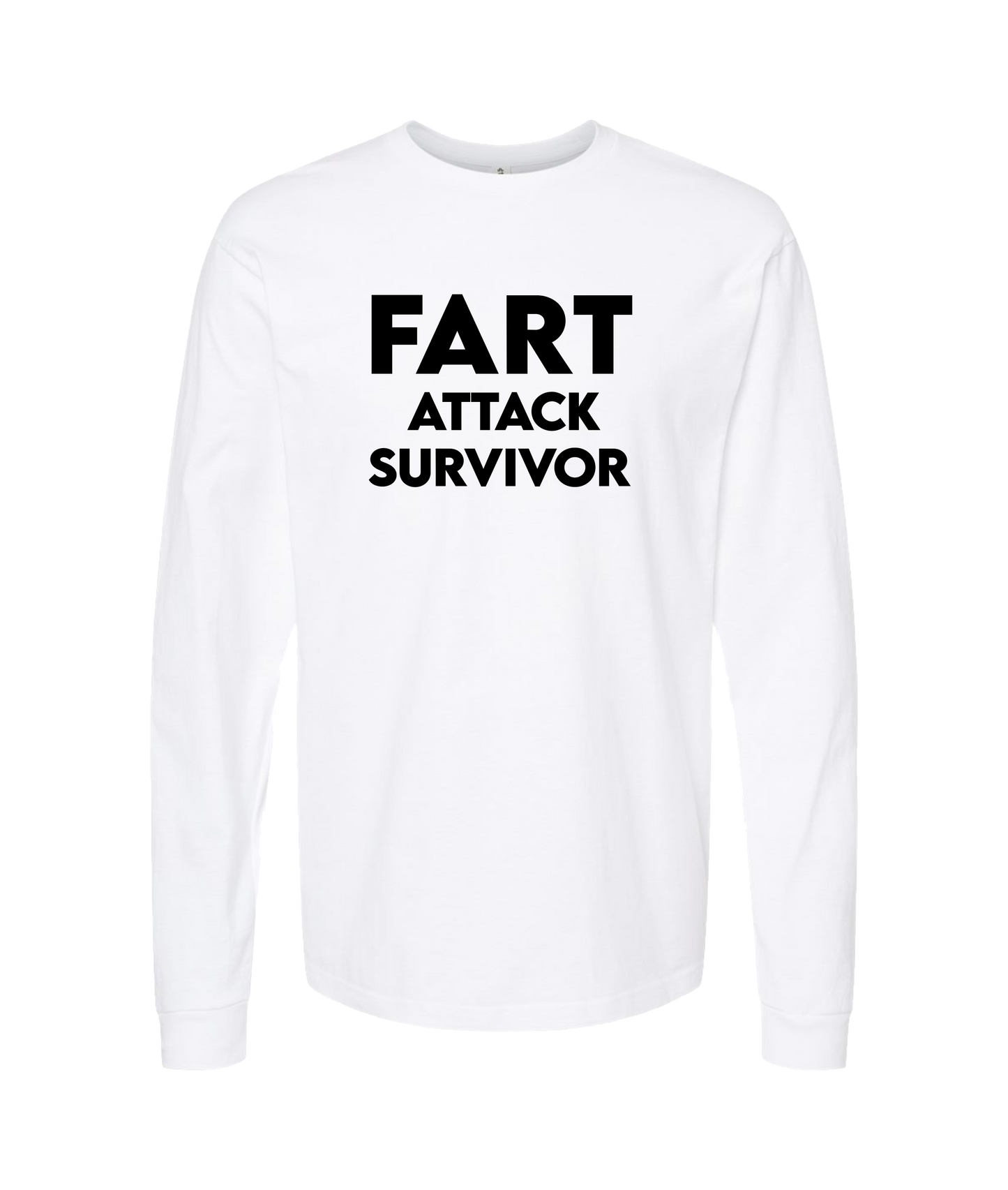 iFart - ATTACK SURVIVOR - White Long Sleeve T