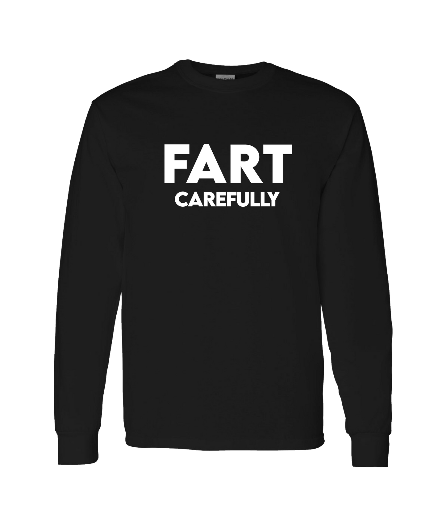 iFart - CAREFULLY - Black Long Sleeve T