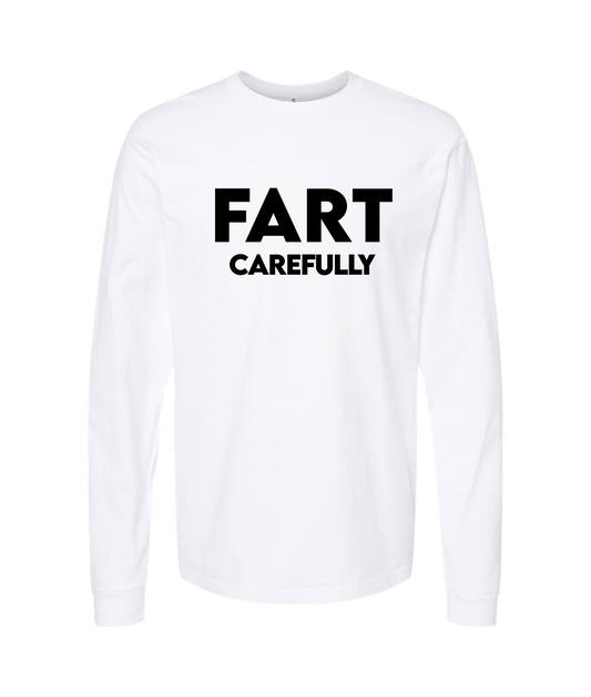 iFart - CAREFULLY - White Long Sleeve T