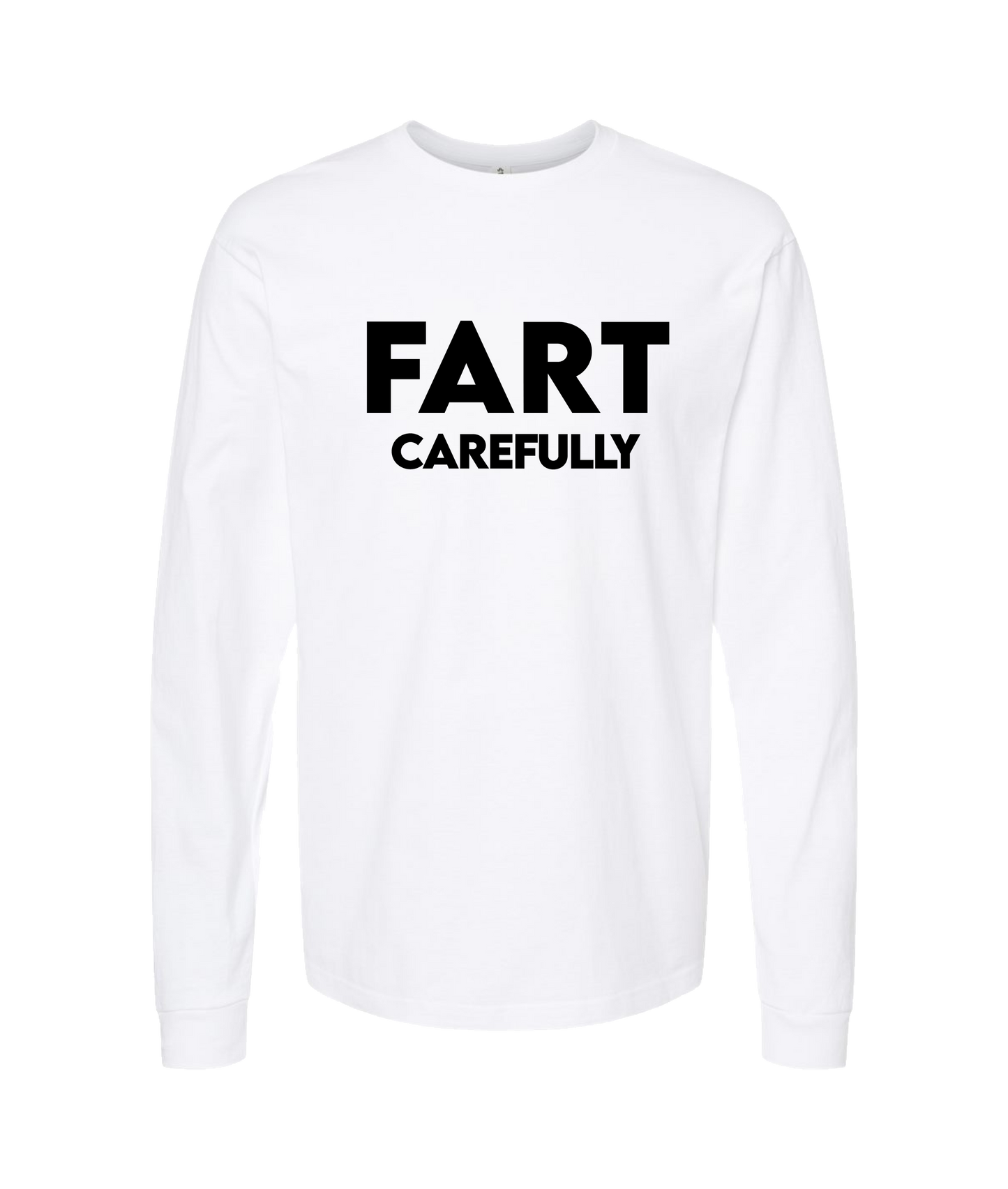 V-IFARTOP - CAREFULLY - White Long Sleeve T