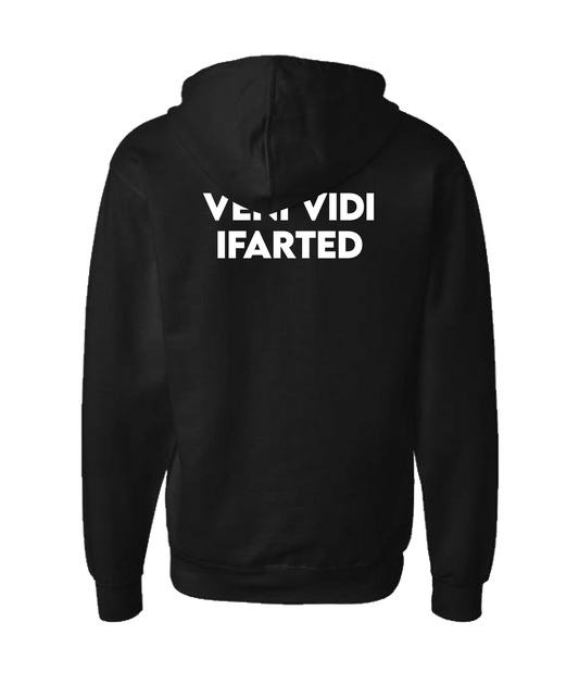 iFart - VENI VIDI - Black Zip Up Hoodie