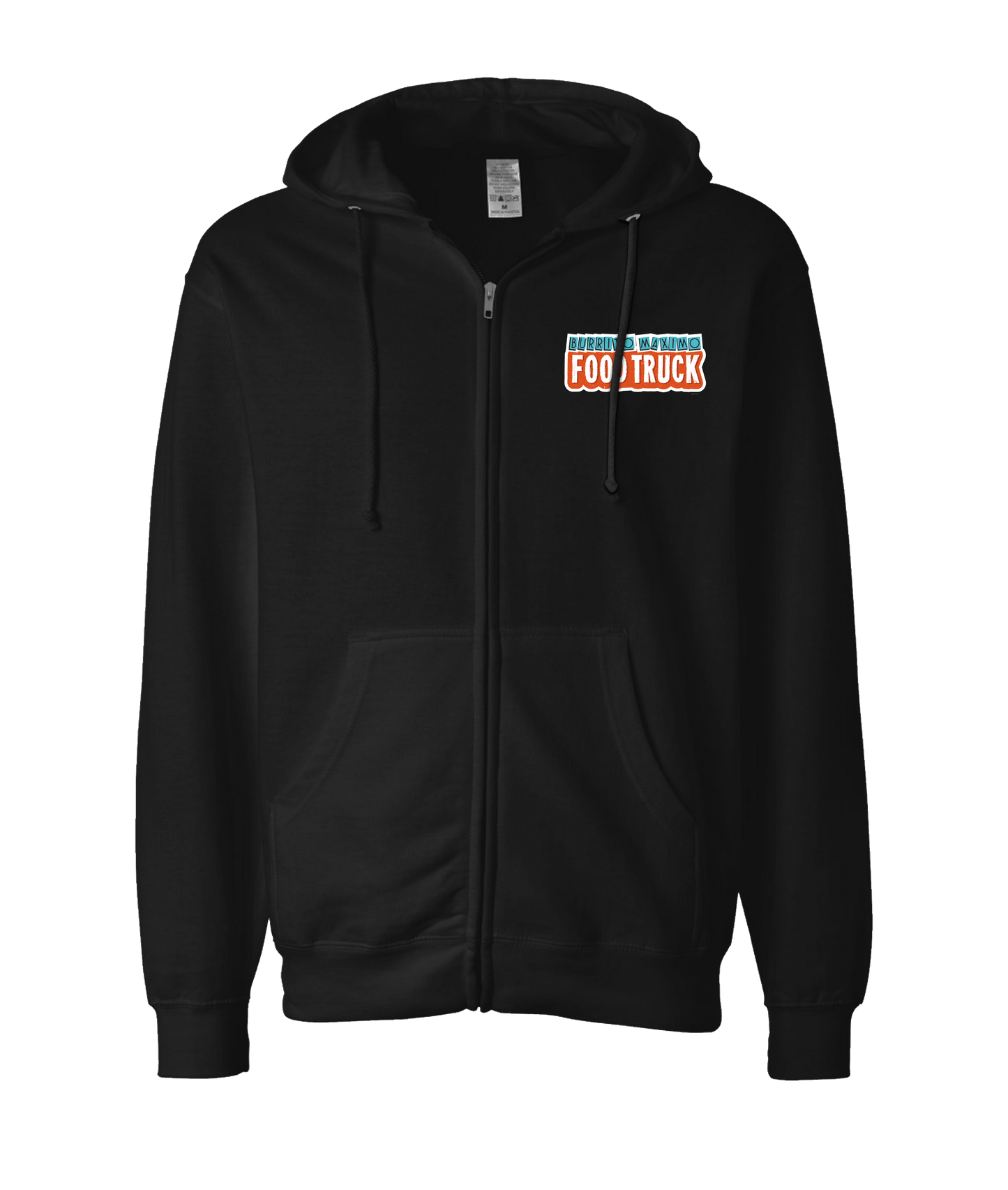 iFart - BURRITO MAXIMO - Black Zip Up Hoodie