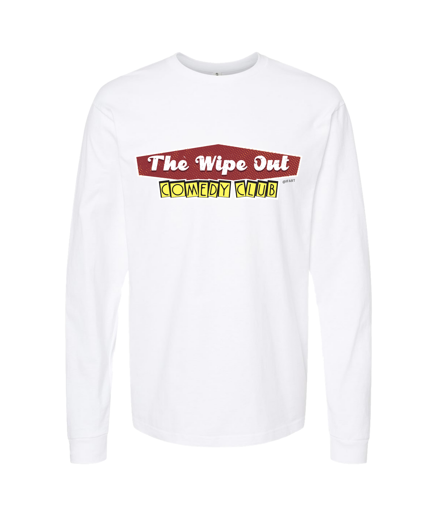 V-IFARTOP - WIPE OUT - White Long Sleeve T