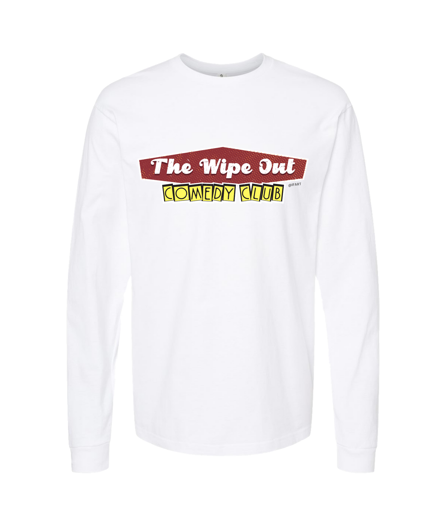 iFart - WIPE OUT - White Long Sleeve T