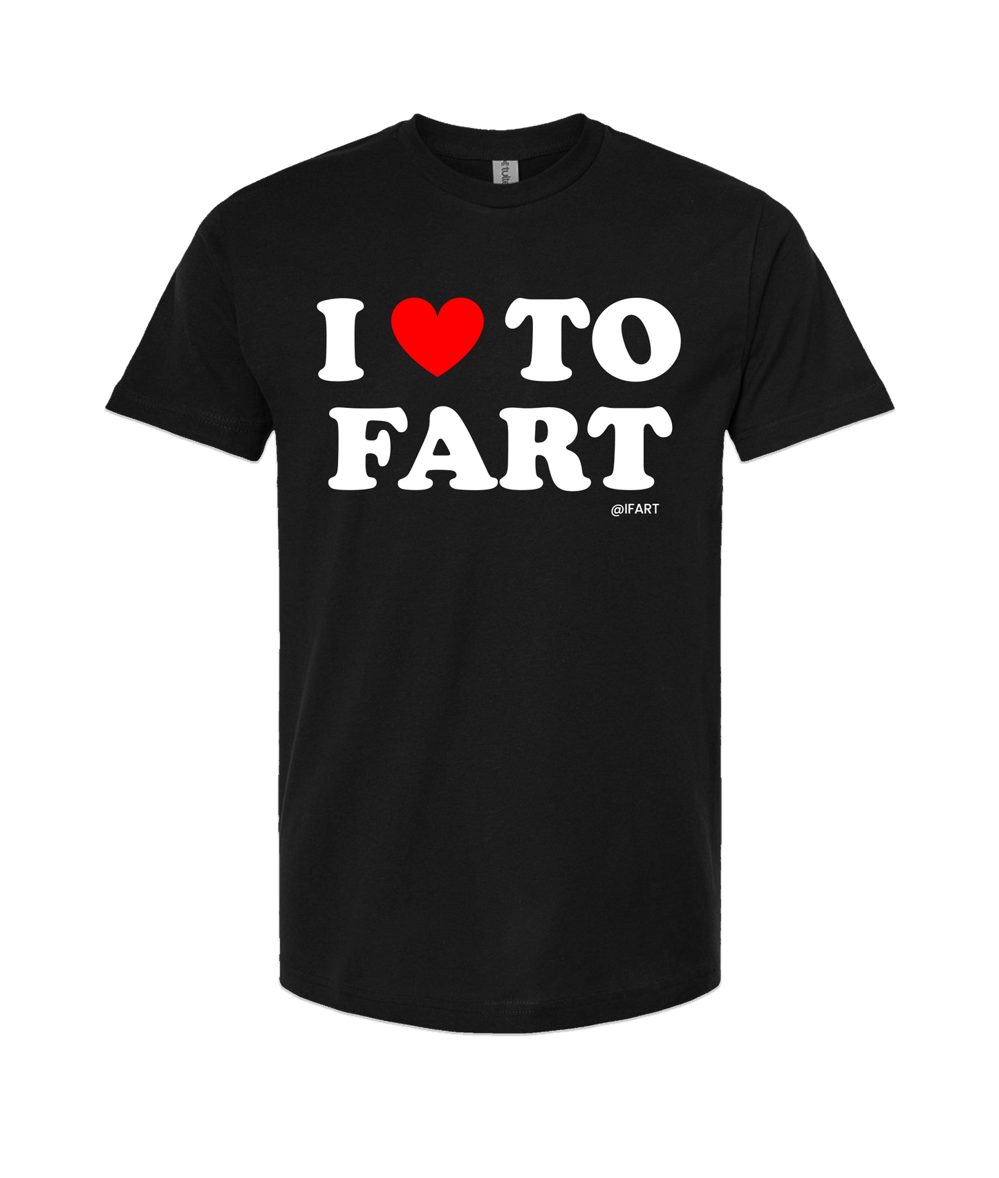 iFart - I <3 TO FART - Black T-Shirt