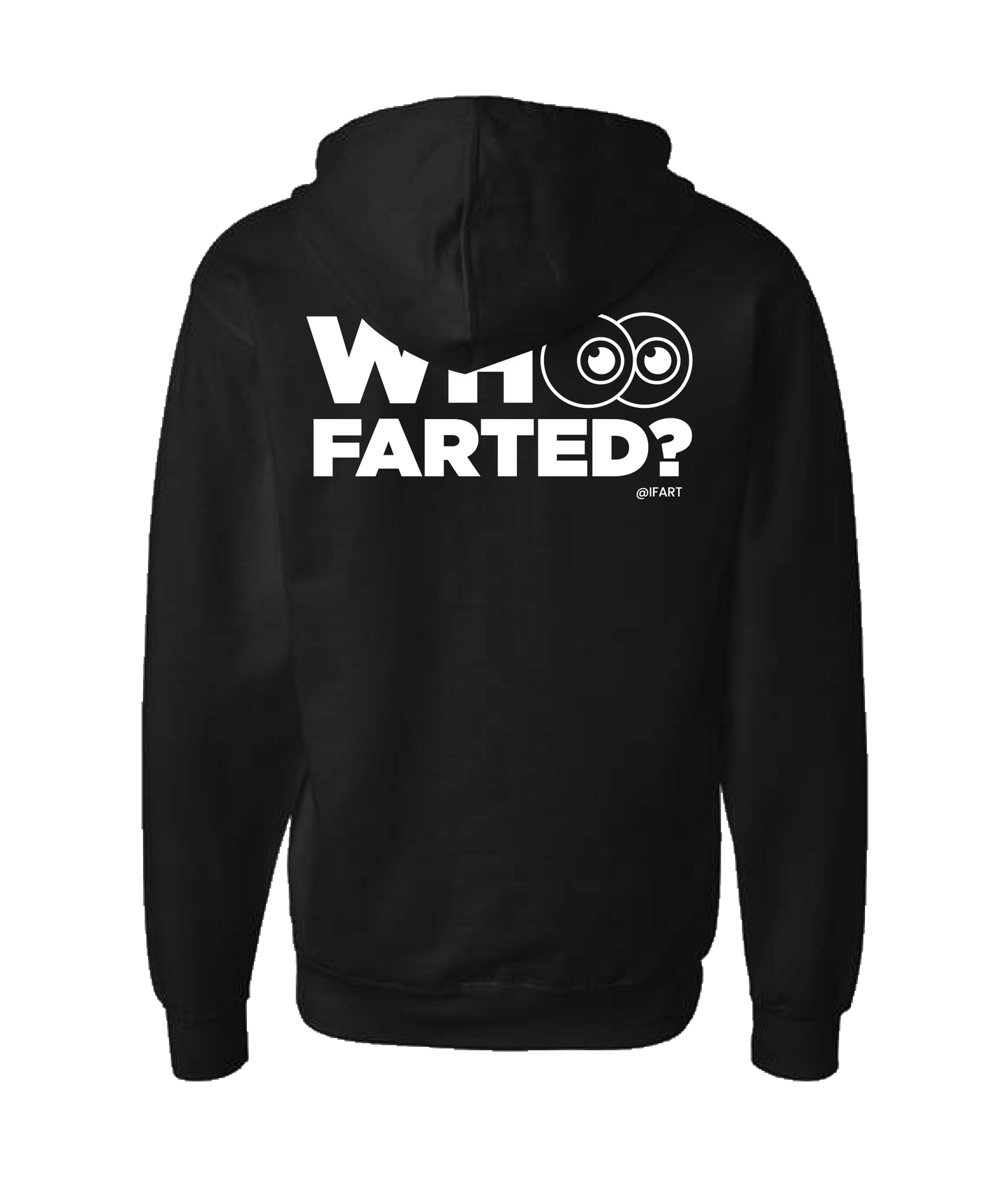 V-IFARTOP - WHO FARTED? - Black Zip Up Hoodie