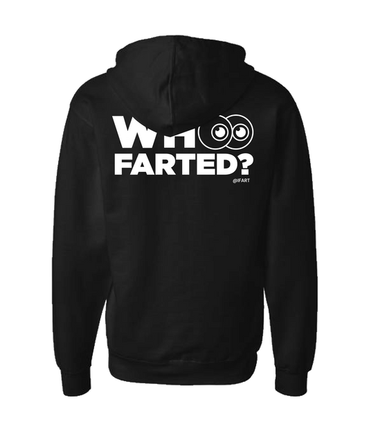 V-IFARTOP - WHO FARTED? - Black Zip Up Hoodie