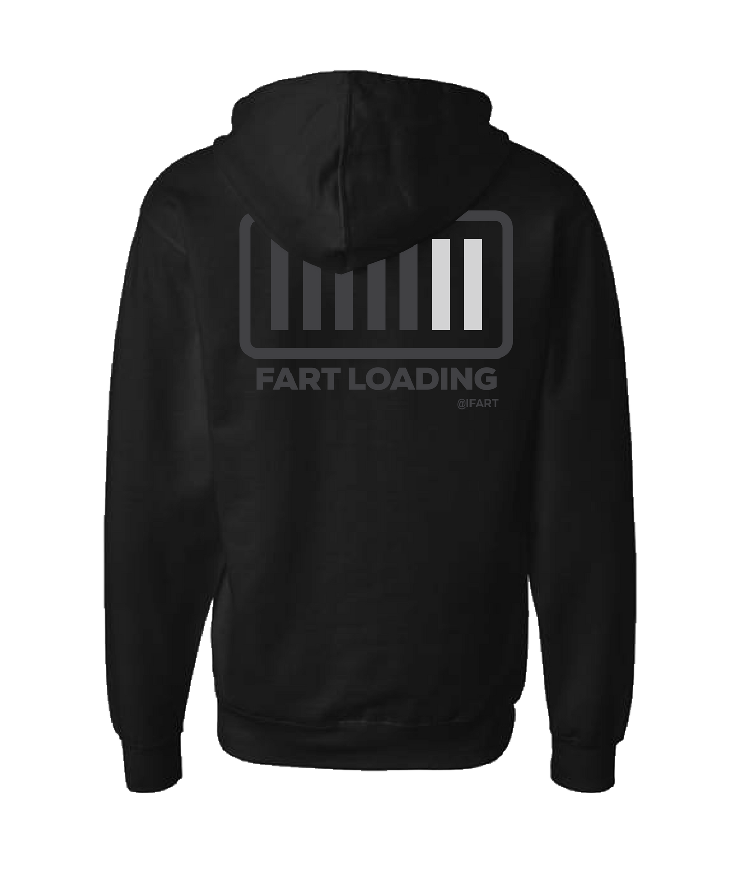 iFart - FART LOADING - Black Zip Up Hoodie