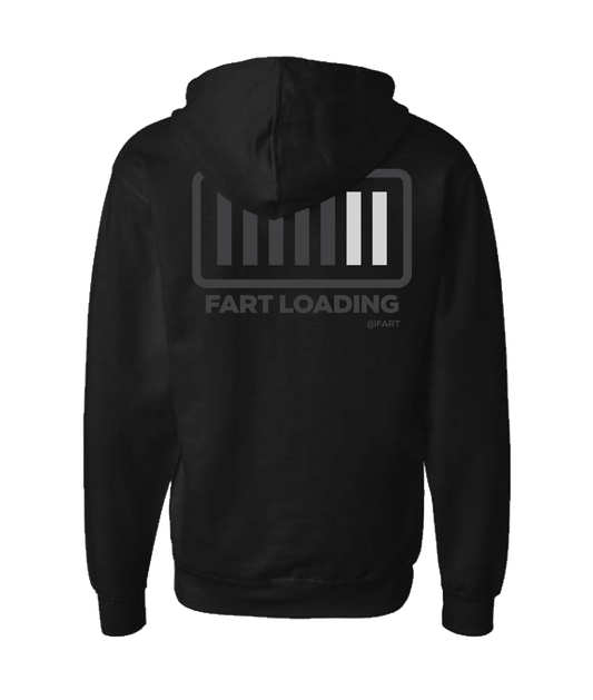 iFart - FART LOADING - Black Zip Up Hoodie