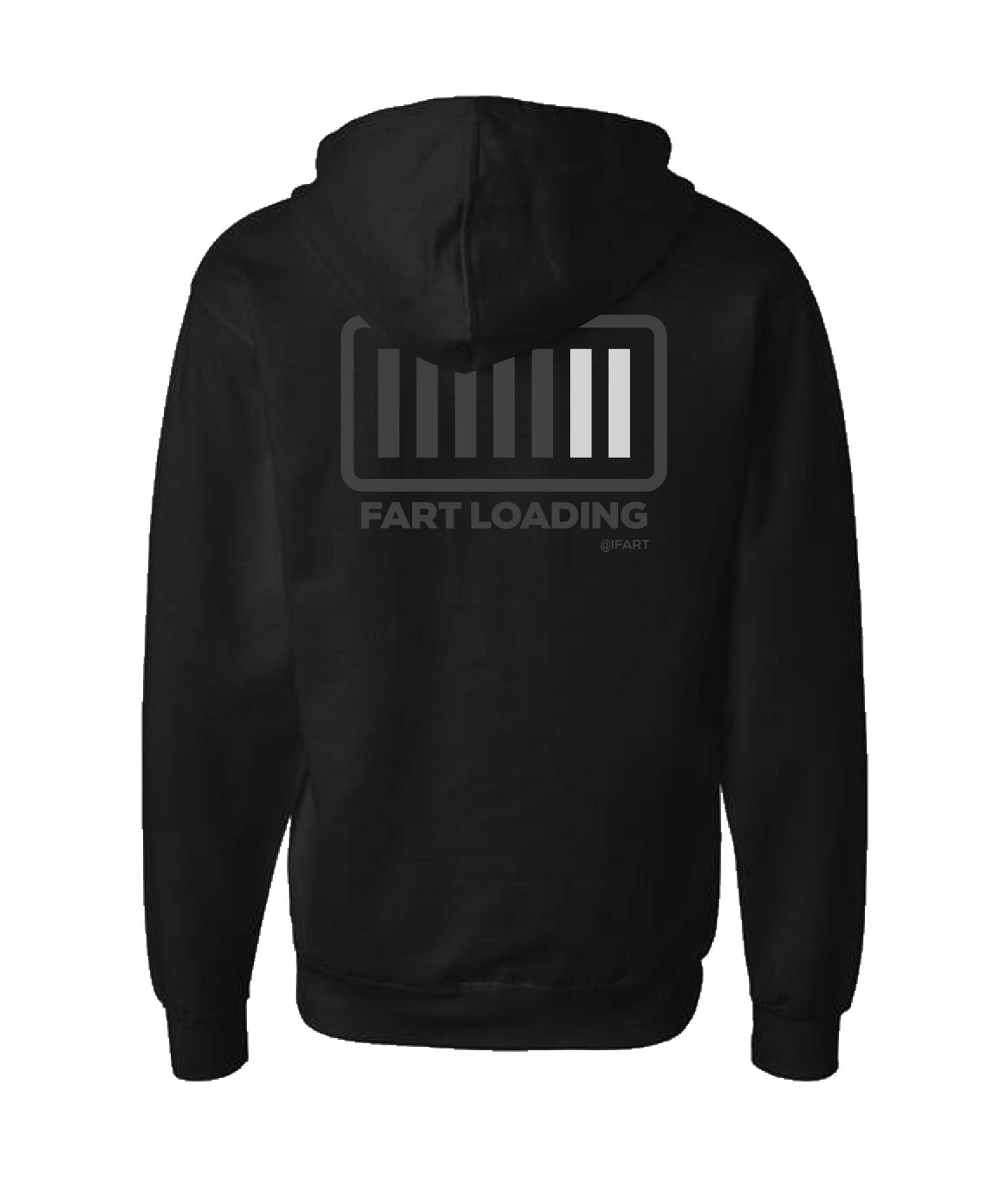 V-IFARTOP - FART LOADING - Black Zip Up Hoodie
