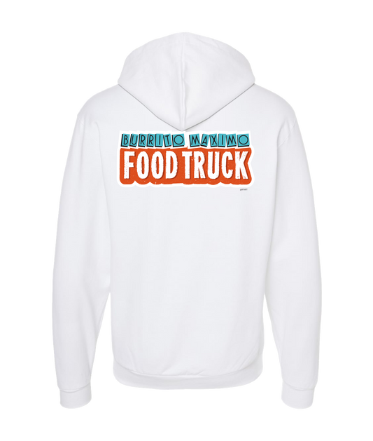 iFart - BURRITO MAXIMO - White Zip Up Hoodie