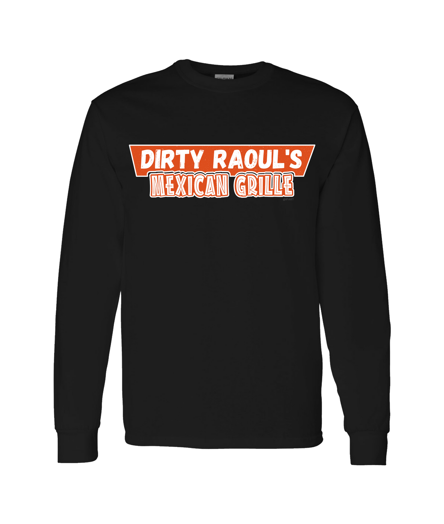 V-IFARTOP - DIRTY RAOUL'S - Black Long Sleeve T