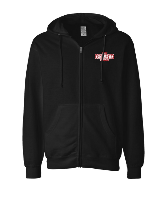 iFart - BOMBARDEER LOUNGE - Black Zip Up Hoodie