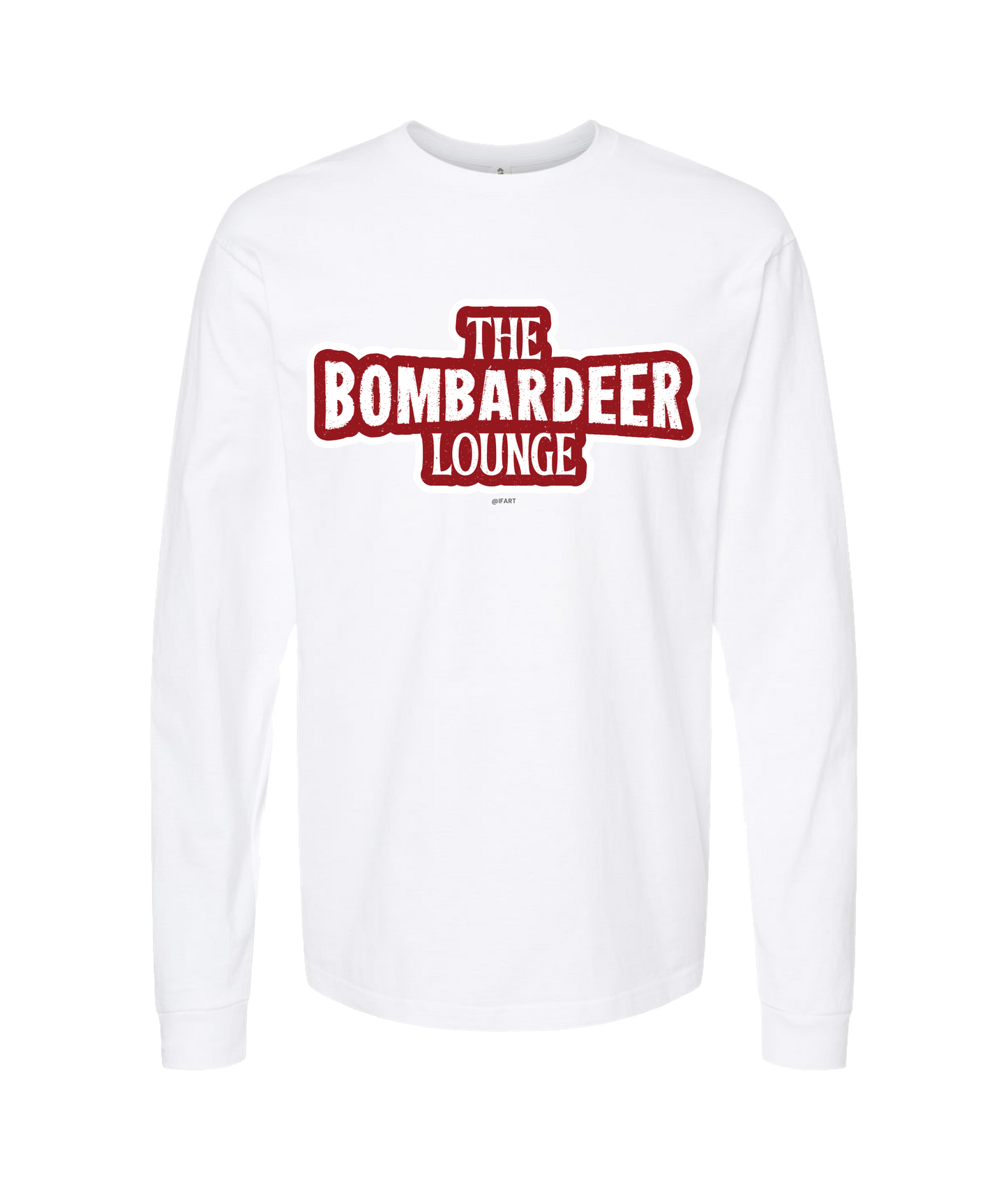 iFart - BOMBARDEER LOUNGE - White Long Sleeve T