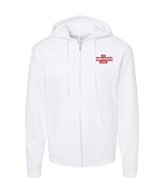 iFart - BOMBARDEER LOUNGE - White Zip Up Hoodie