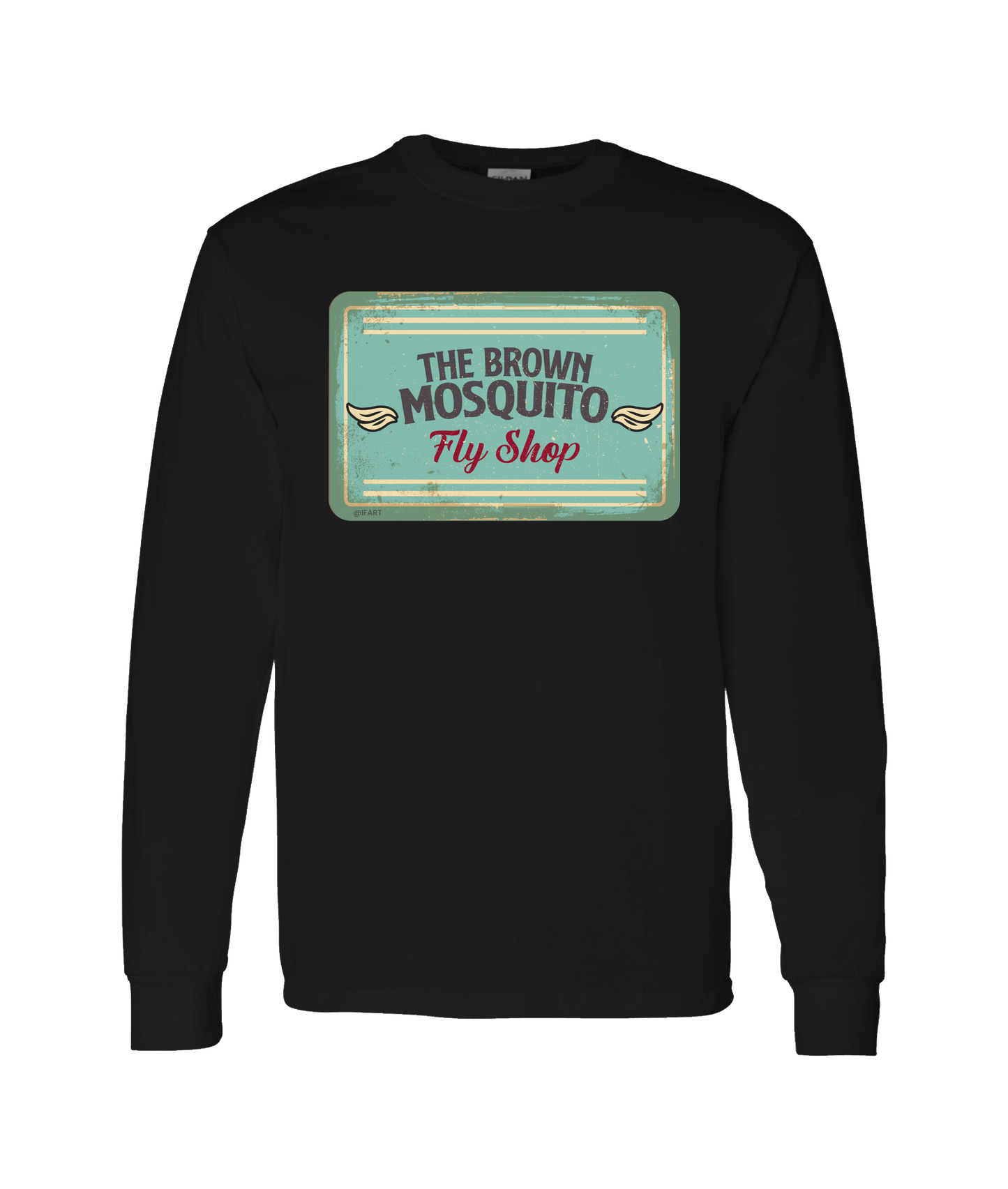 iFart - BROWN MOSQUITO - Black Long Sleeve T
