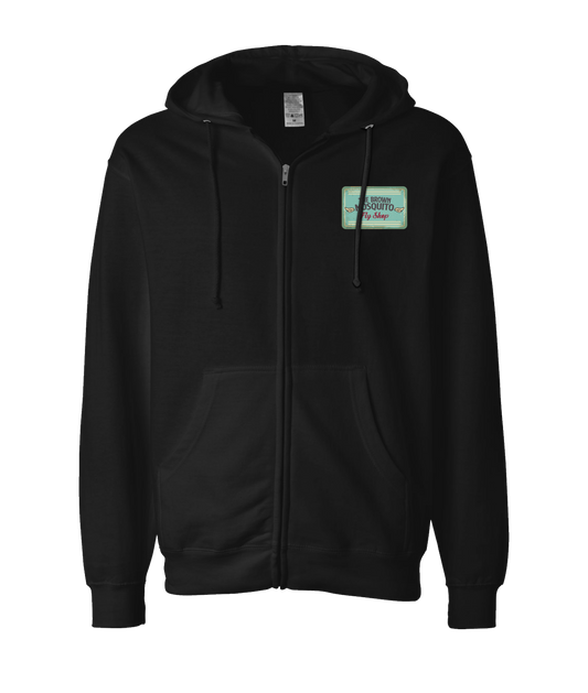 iFart - BROWN MOSQUITO - Black Zip Up Hoodie