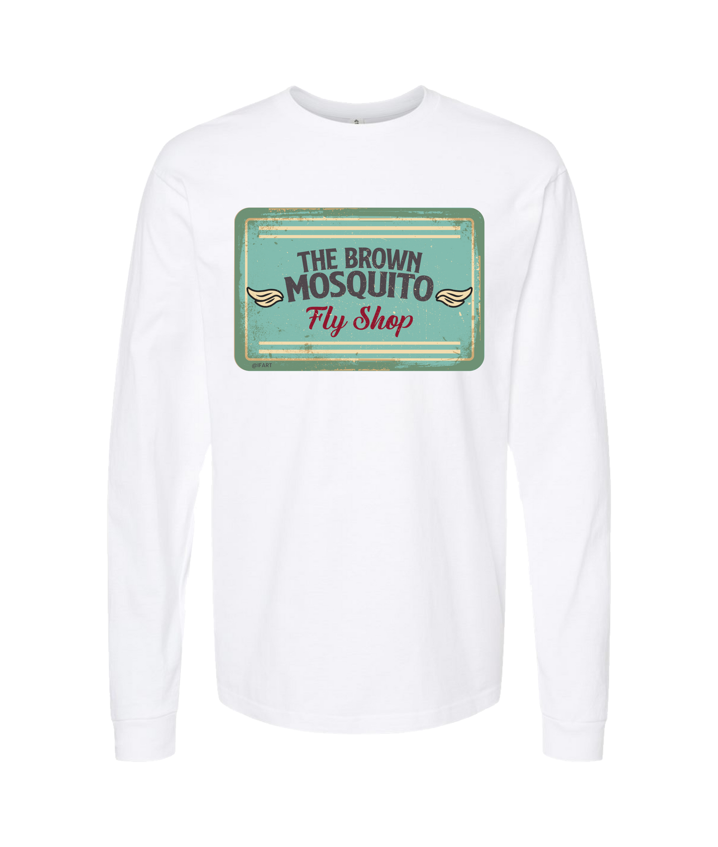 iFart - BROWN MOSQUITO - White Long Sleeve T