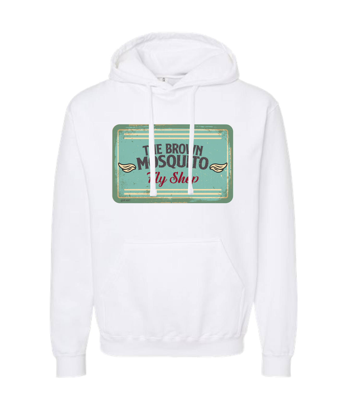 V-IFARTOP - BROWN MOSQUITO - White Hoodie