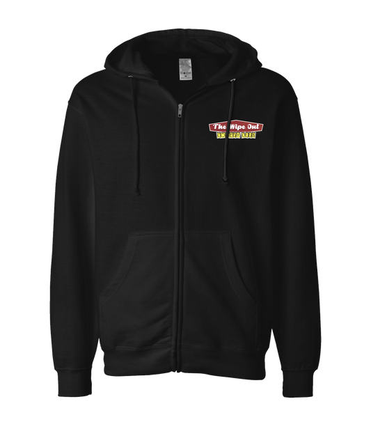 iFart - WIPE OUT - Black Zip Up Hoodie