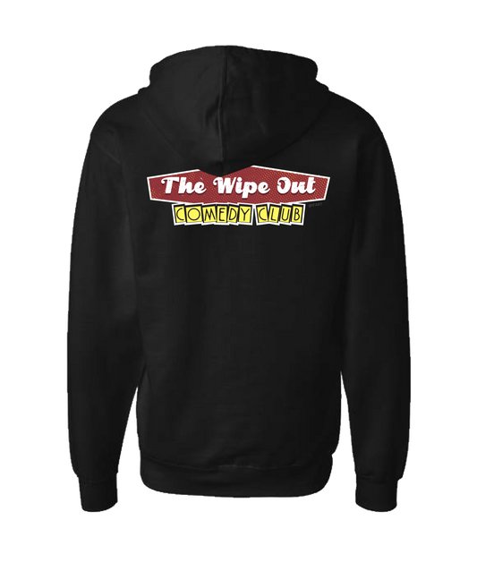 iFart - WIPE OUT - Black Zip Up Hoodie