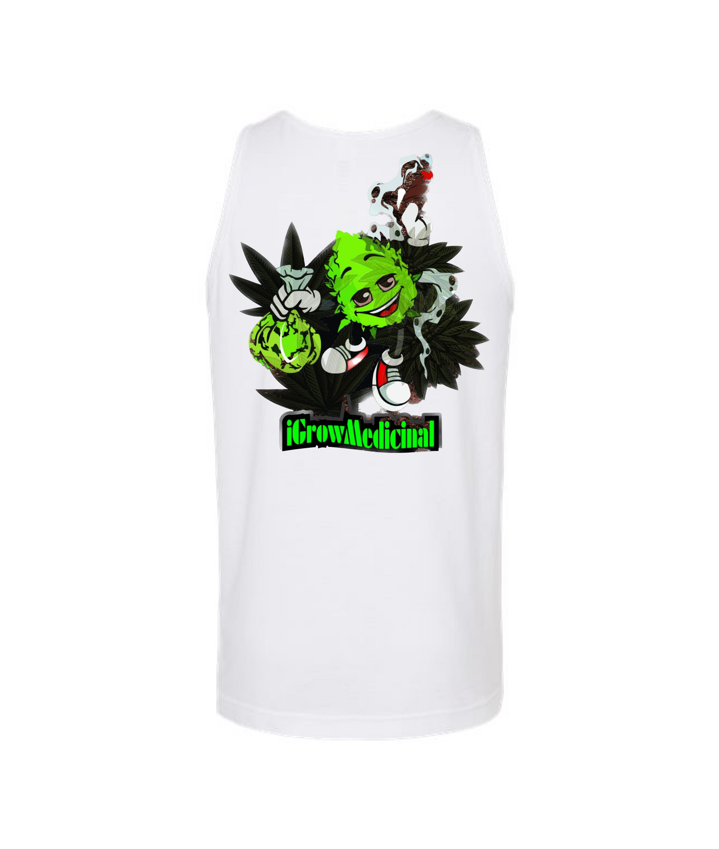 V-IGMMTOP - iGrowMedicinal1 - White Tank Top