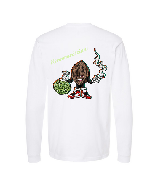 V-IGMMTOP - iGrowMedicinal2 - White Long Sleeve T