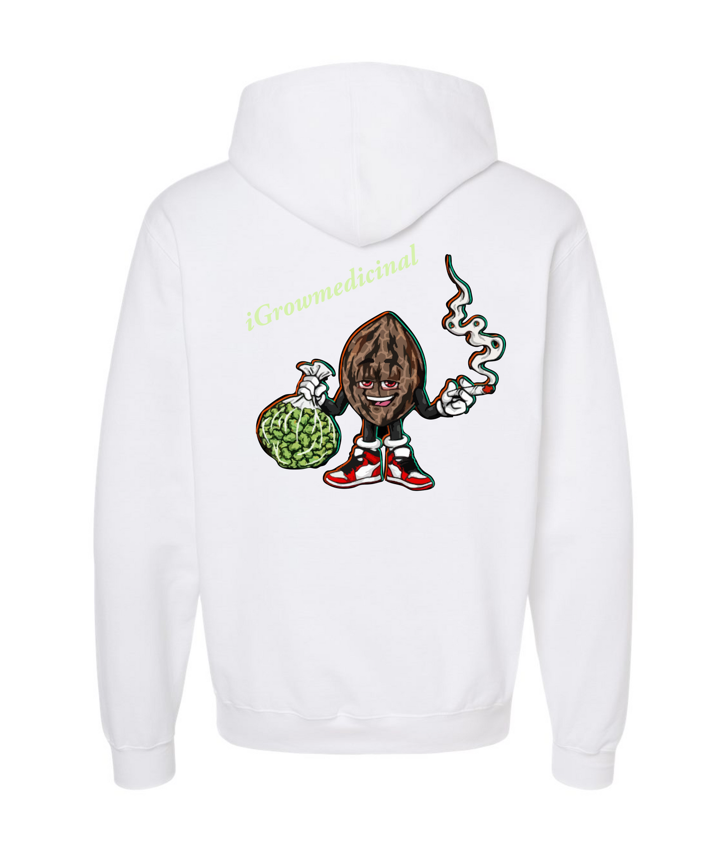 V-IGMMTOP - iGrowMedicinal2 - White Hoodie
