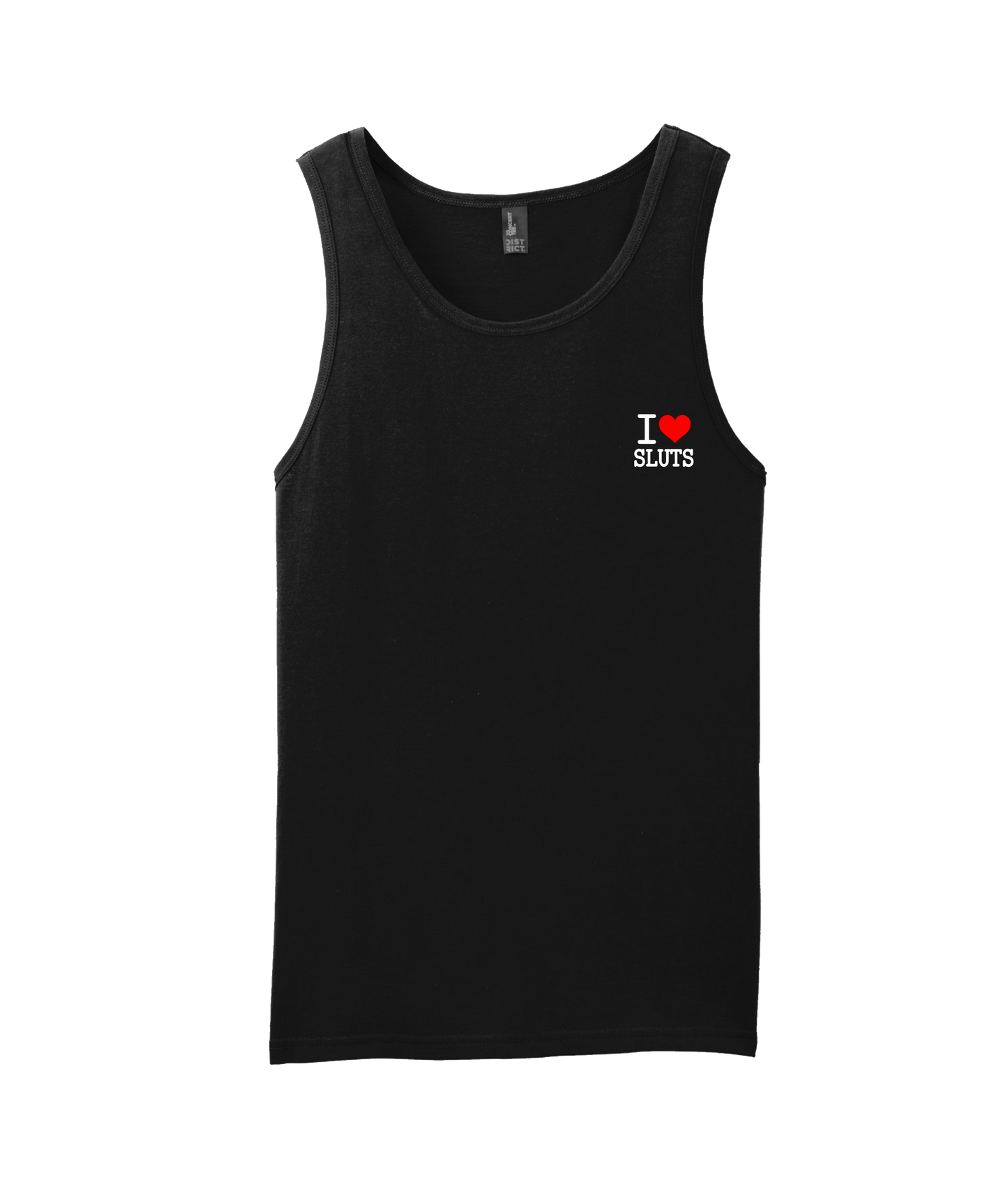 V-IHGTOP - I Heart Sluts - Black Tank Top