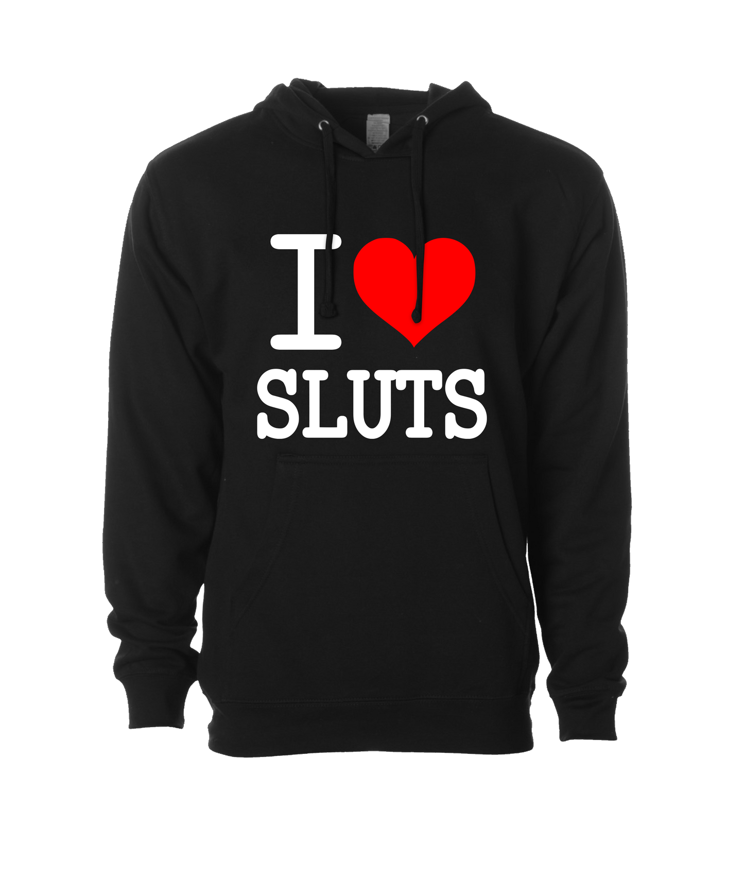 iheartgrafix - I Heart Sluts - Black Hoodie