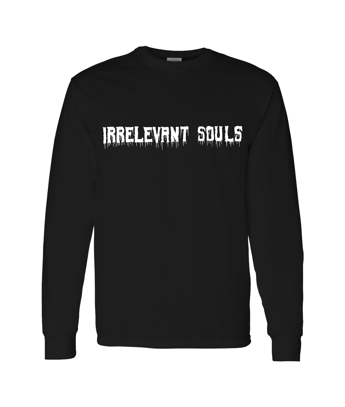 Irrelevant Souls - LOGO 1 - Black Long Sleeve T