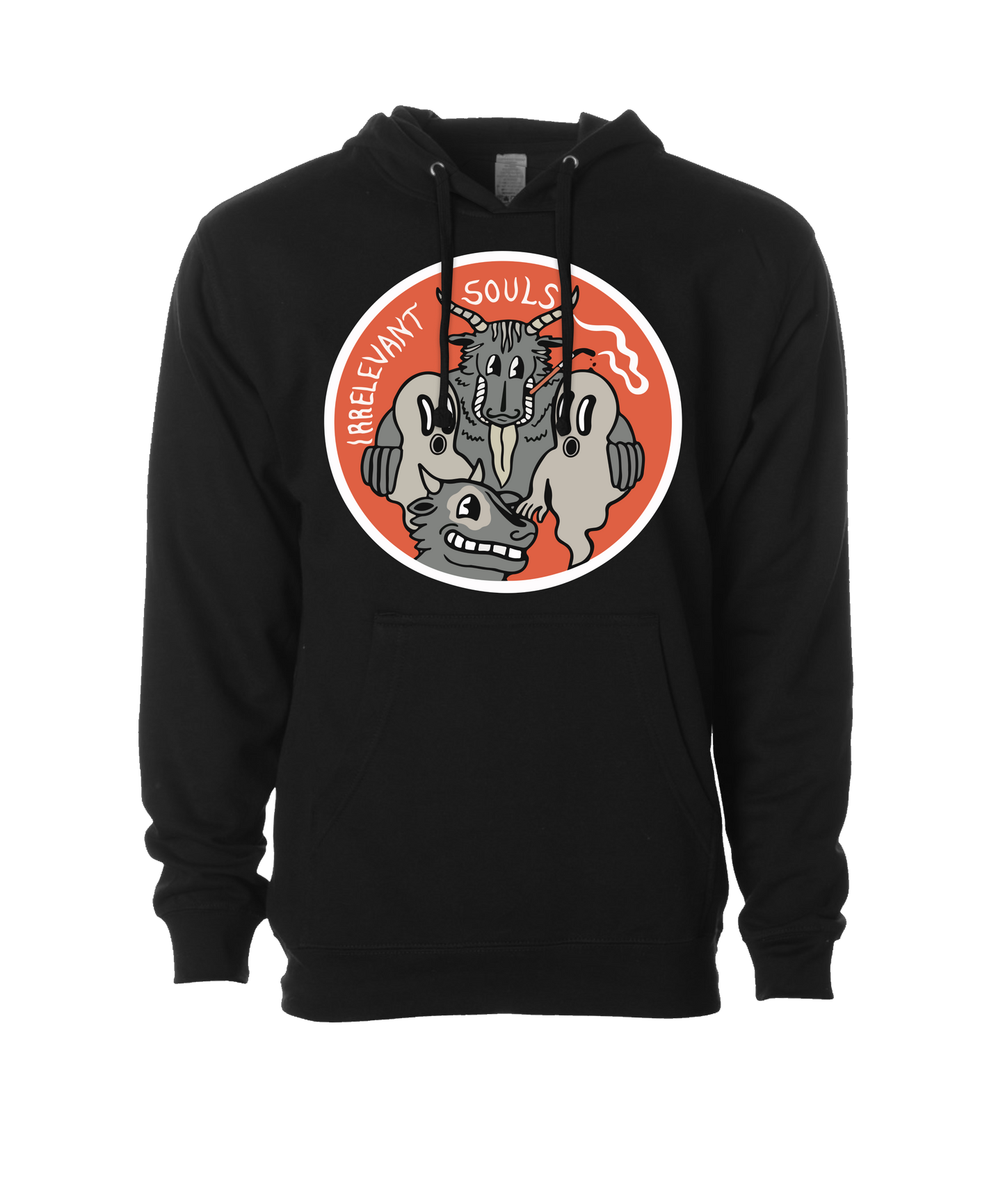 Irrelevant Souls - LOGO 2 - Black Hoodie
