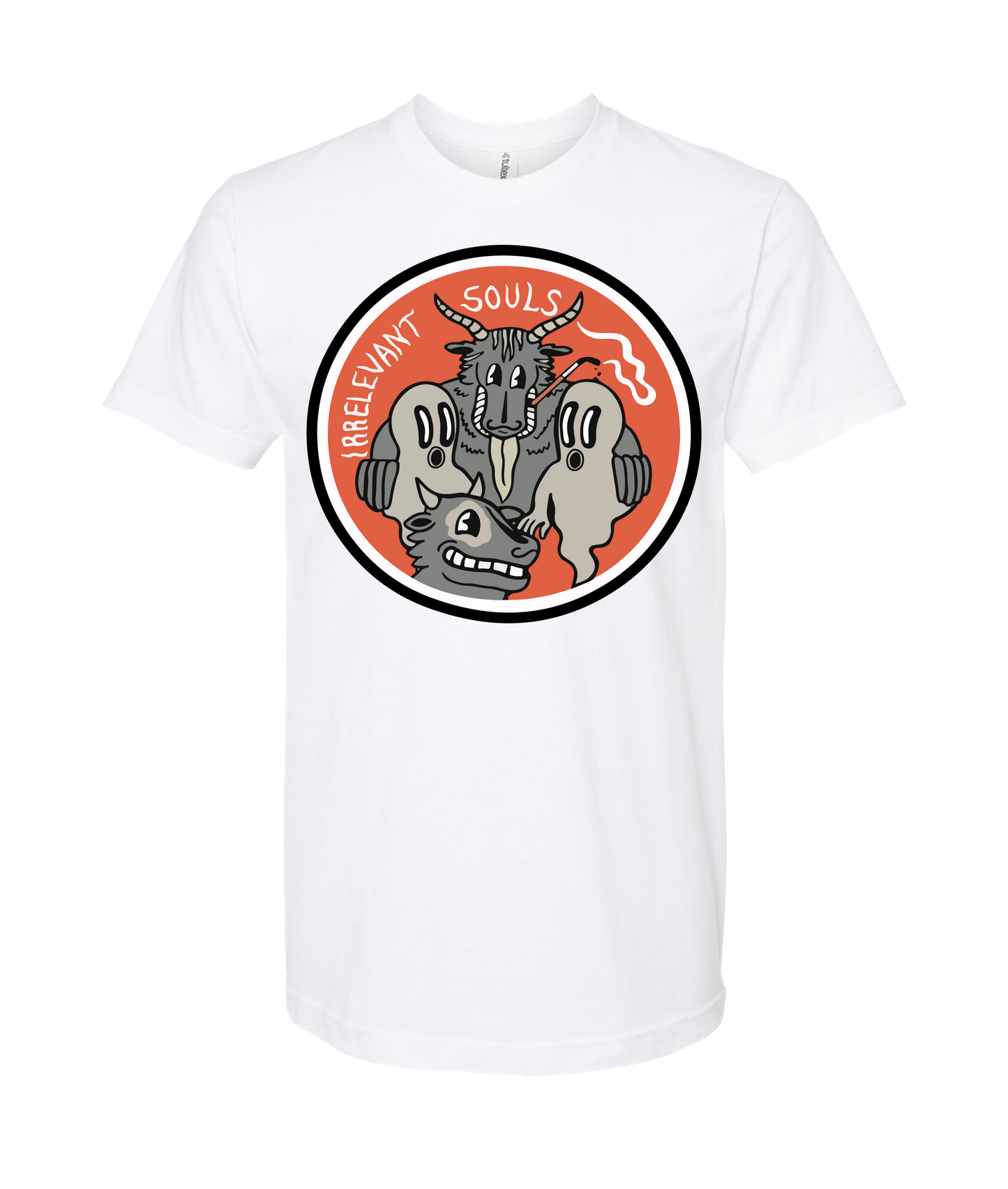 Irrelevant Souls - LOGO 2 - White T Shirt