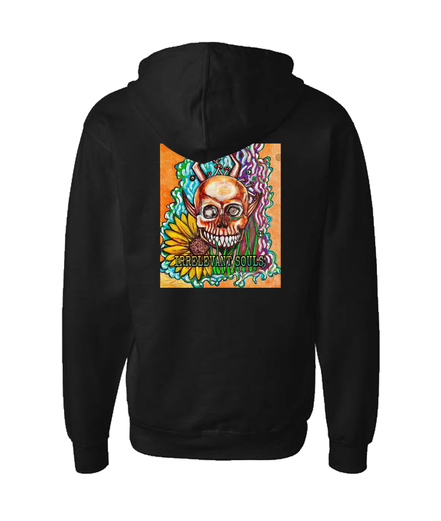 V-IRSTOP - LOGO 3 - Black Zip Up Hoodie