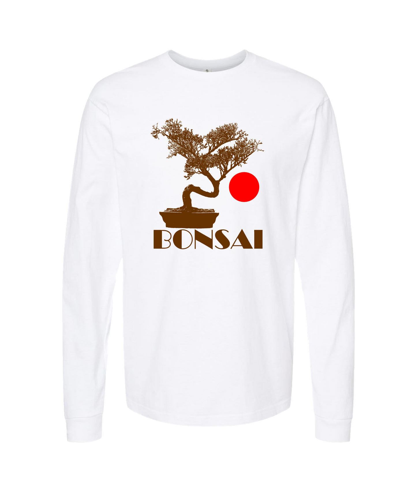 IMPACTEES STREETWEAR - Bonsai Tree - White Long Sleeve T