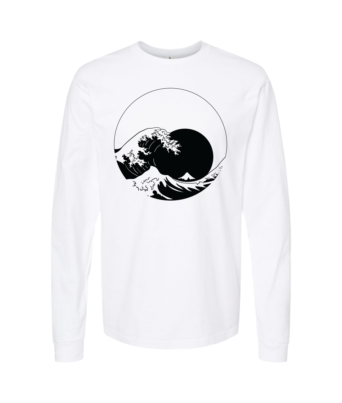 IMPACTEES STREETWEAR - The Great Wave off Kanagawa - White Long Sleeve T