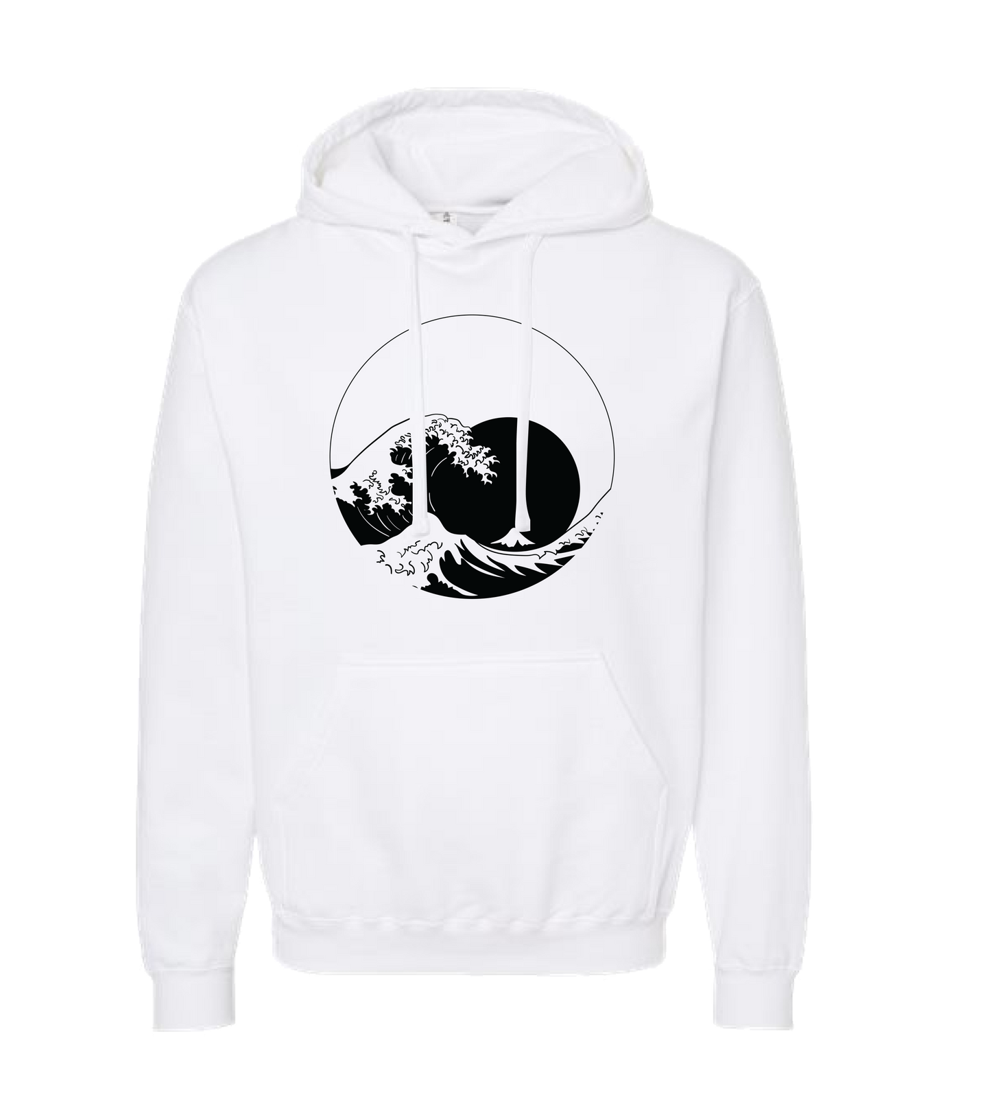 IMPACTEES STREETWEAR - The Great Wave off Kanagawa - White Hoodie