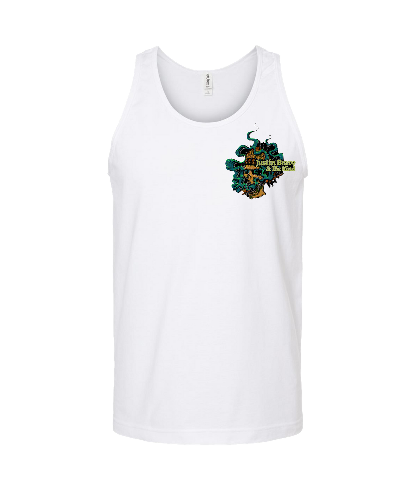 Justin Bravo & The Kind - Smoking Skull - Black Tank Top