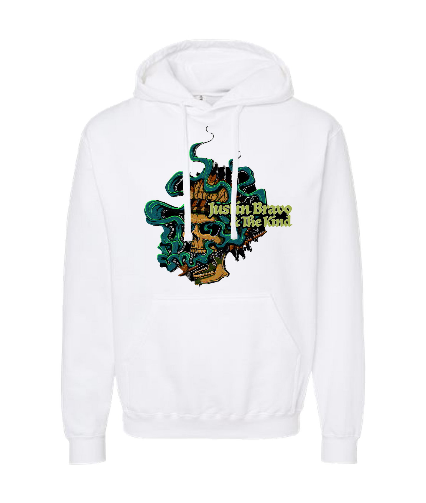 Justin Bravo & The Kind - Smoking Skull - Black Hoodie