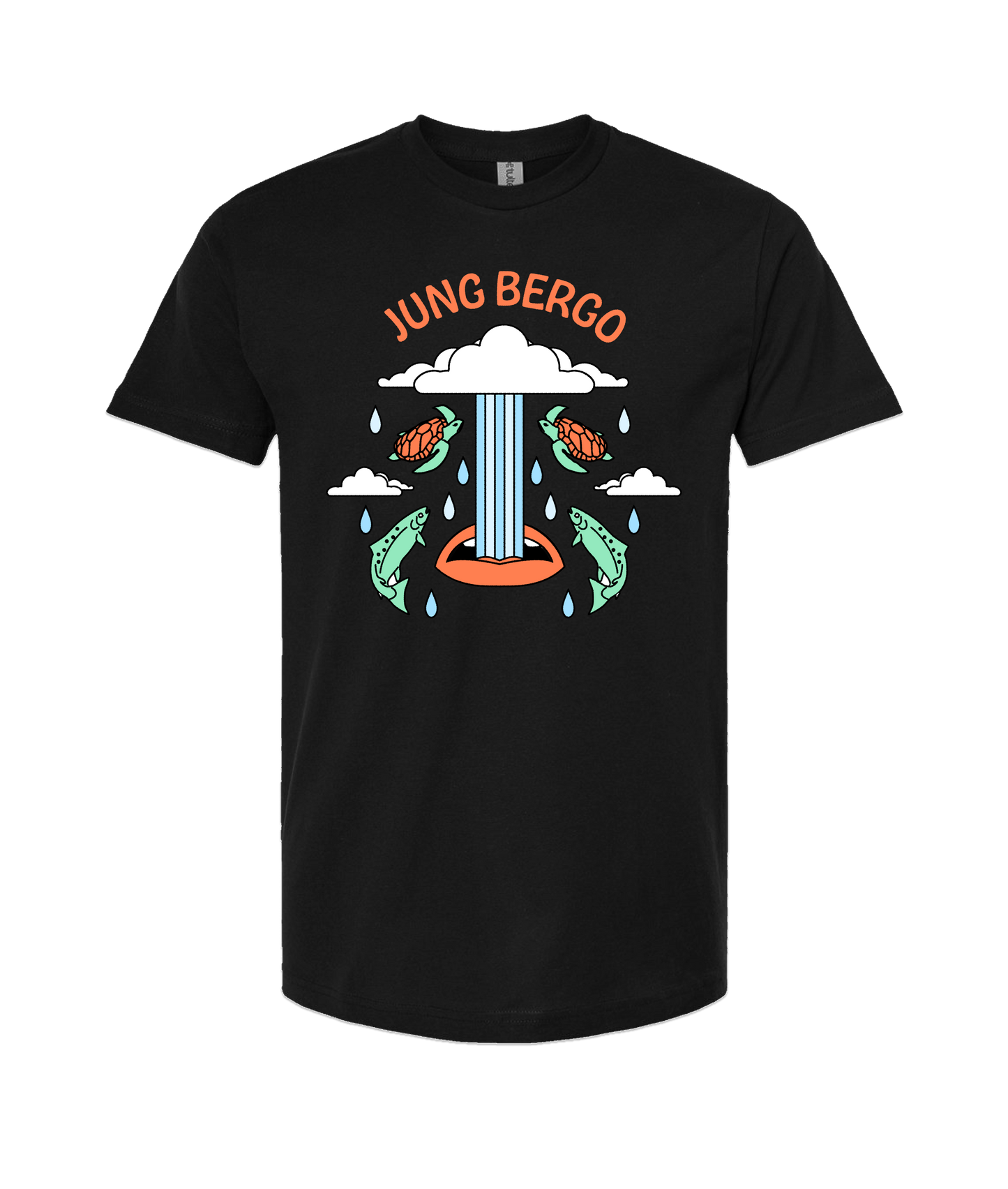 Jung Bergo - Swallowing A Raincloud - Black T Shirt
