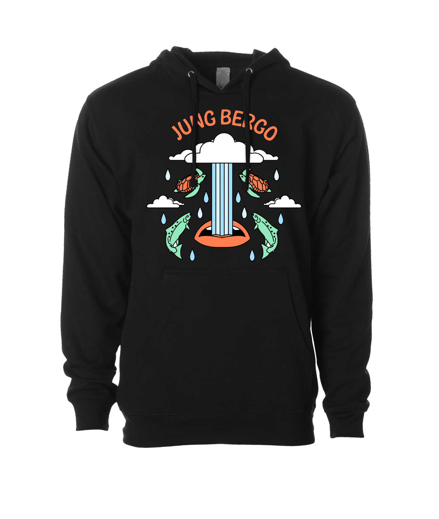 Jung Bergo - Swallowing A Raincloud - Black Hoodie