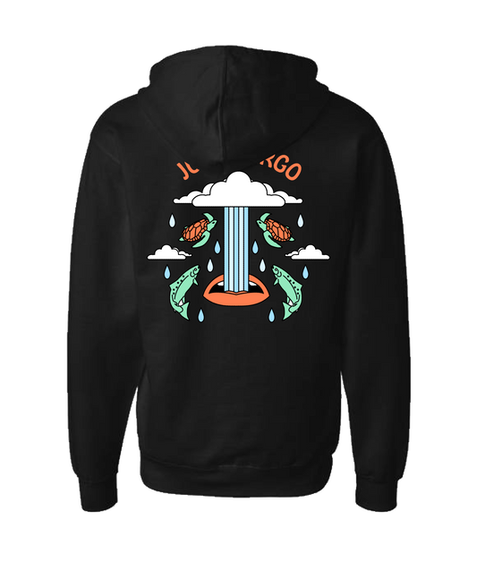 Jung Bergo - Swallowing A Raincloud - Black Zip Up Hoodie