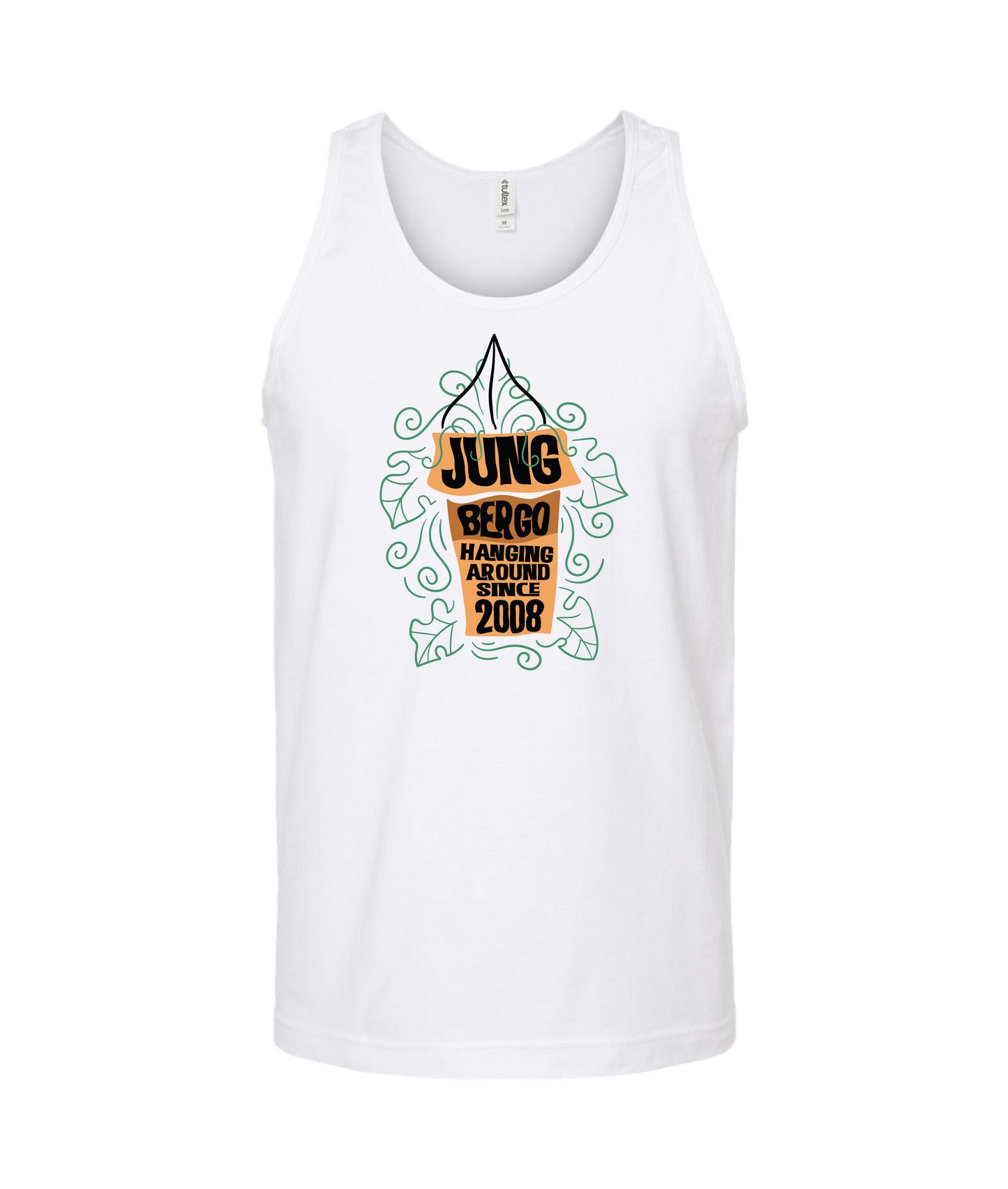 Jung Bergo - Hanging Around Since 2008 - White Tank Top