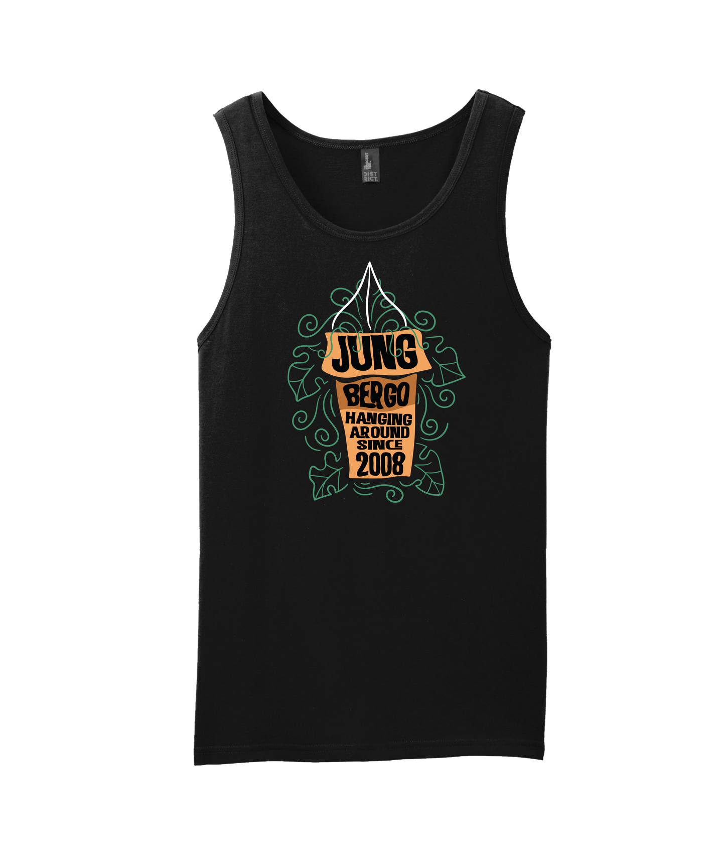 Jung Bergo - Hanging Around Since 2008 - Black Tank Top