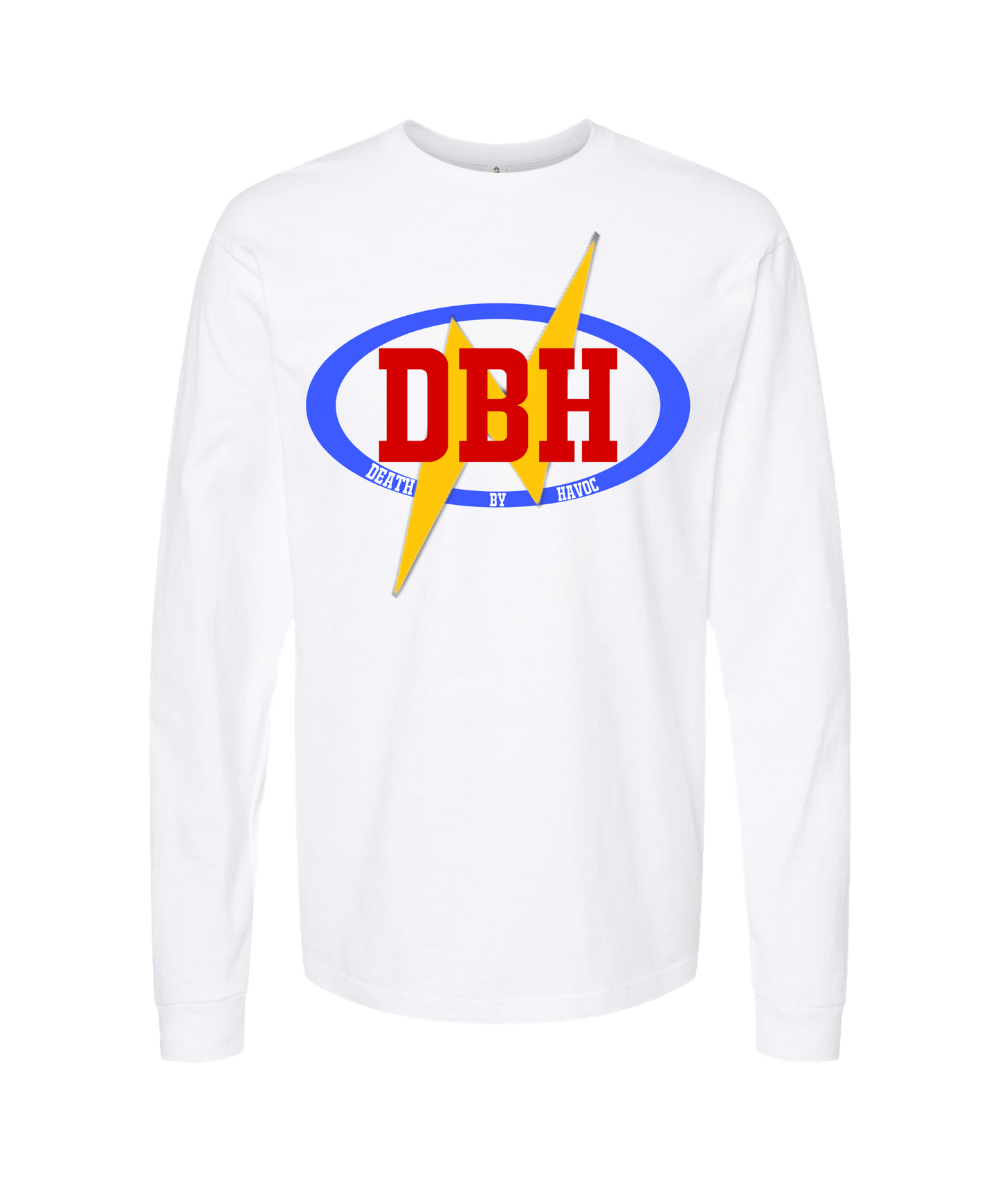 V-JBHMSTOP - JB HAVOC FMW TRIBUTE LOGO - White Long Sleeve T