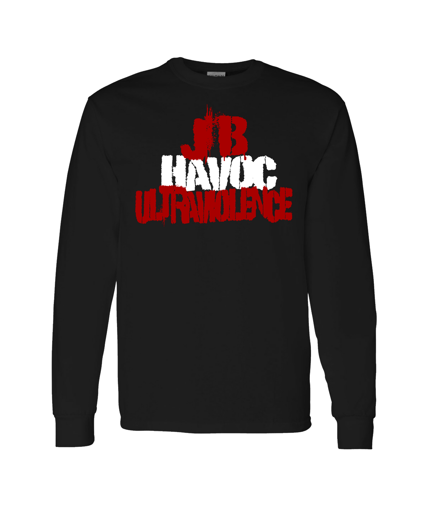 JB Havoc Merch Store - JB HAVOC ULTRAVIOLENCE - Black Long Sleeve T