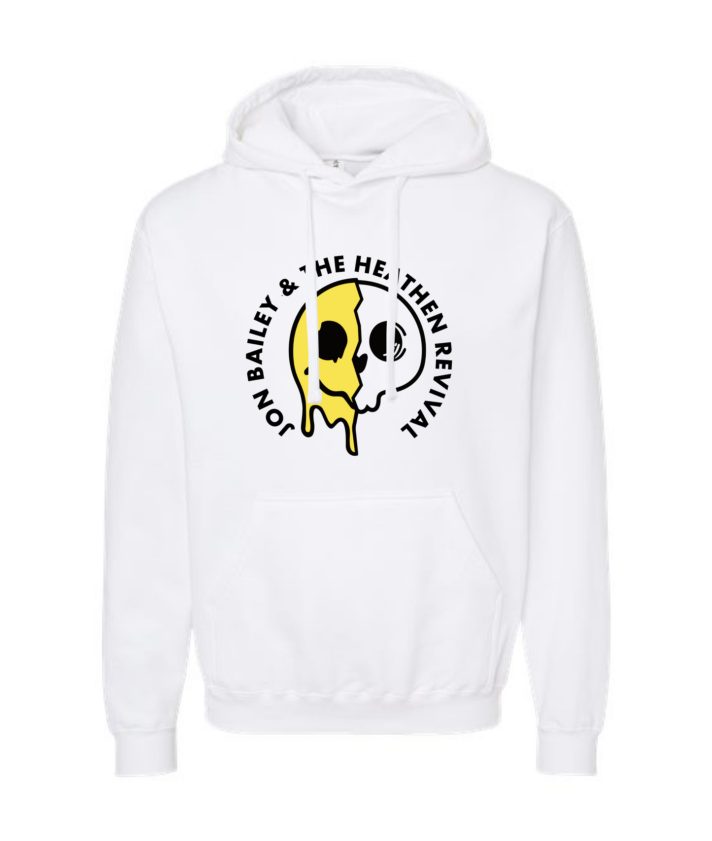Jon Bailey & The Heathen Revival - Melting Smile - White Hoodie