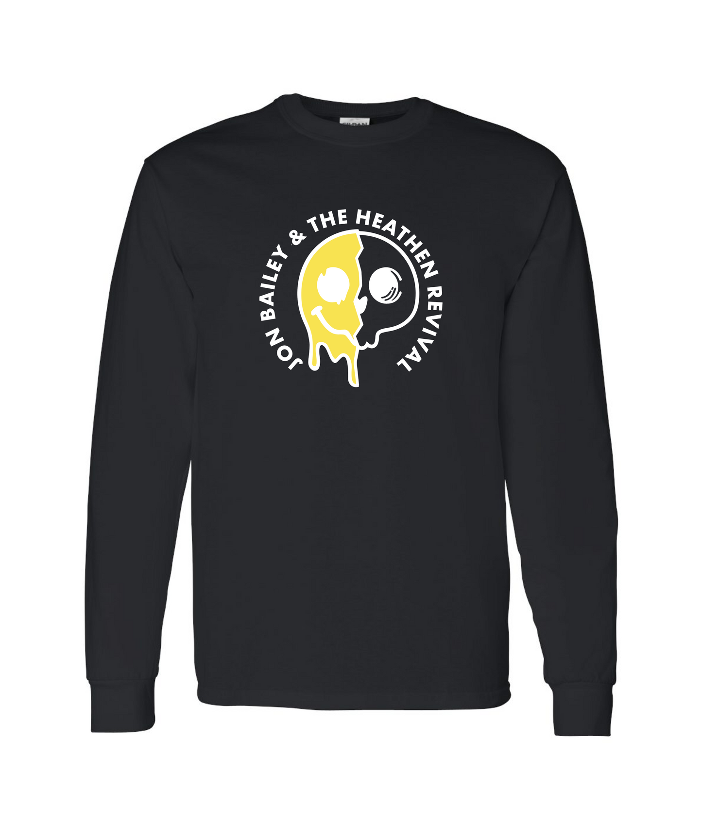 Jon Bailey & The Heathen Revival - Melting Smile - Black Long Sleeve T