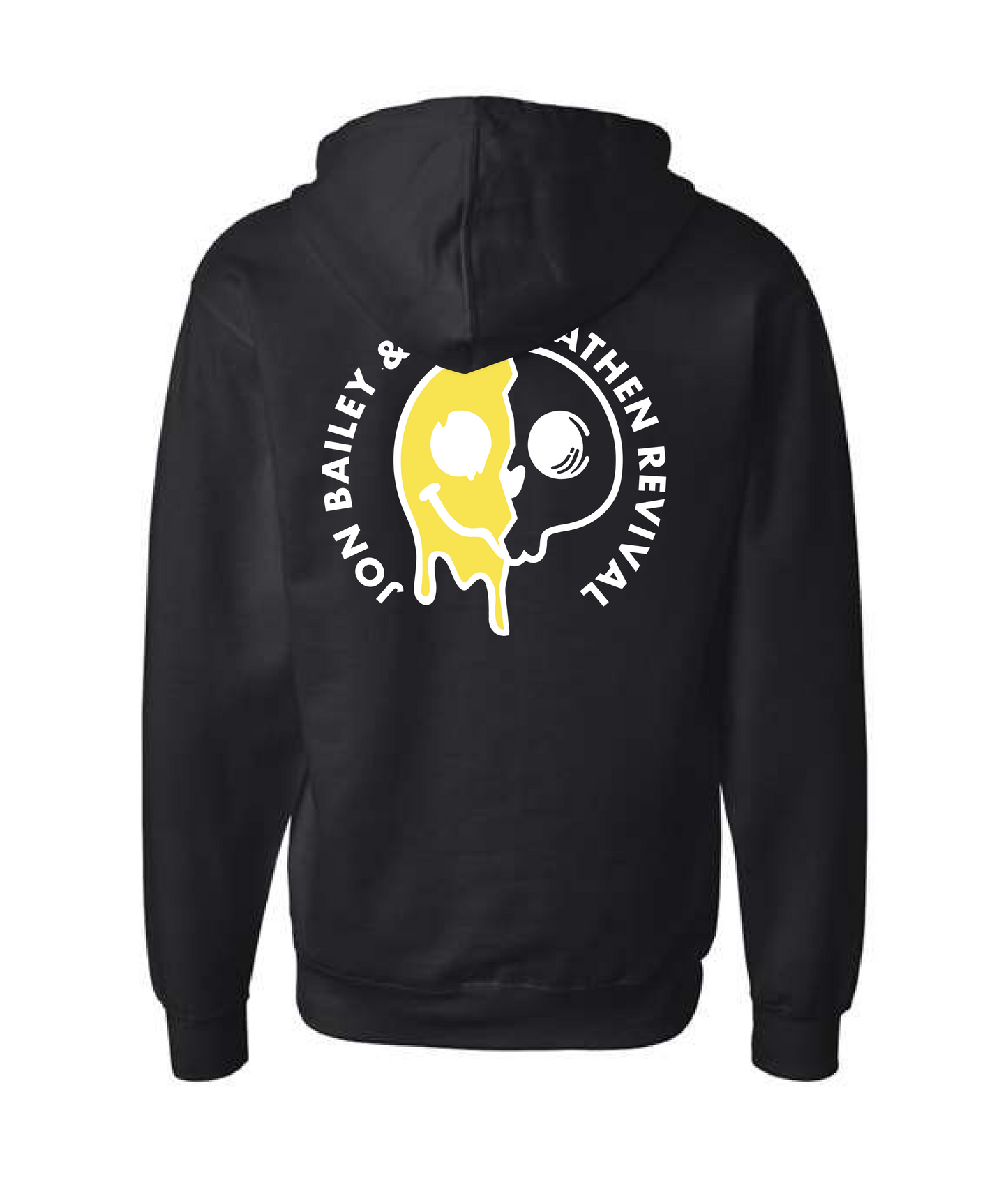 Jon Bailey & The Heathen Revival - Melting Smile - Black Zip Hoodie