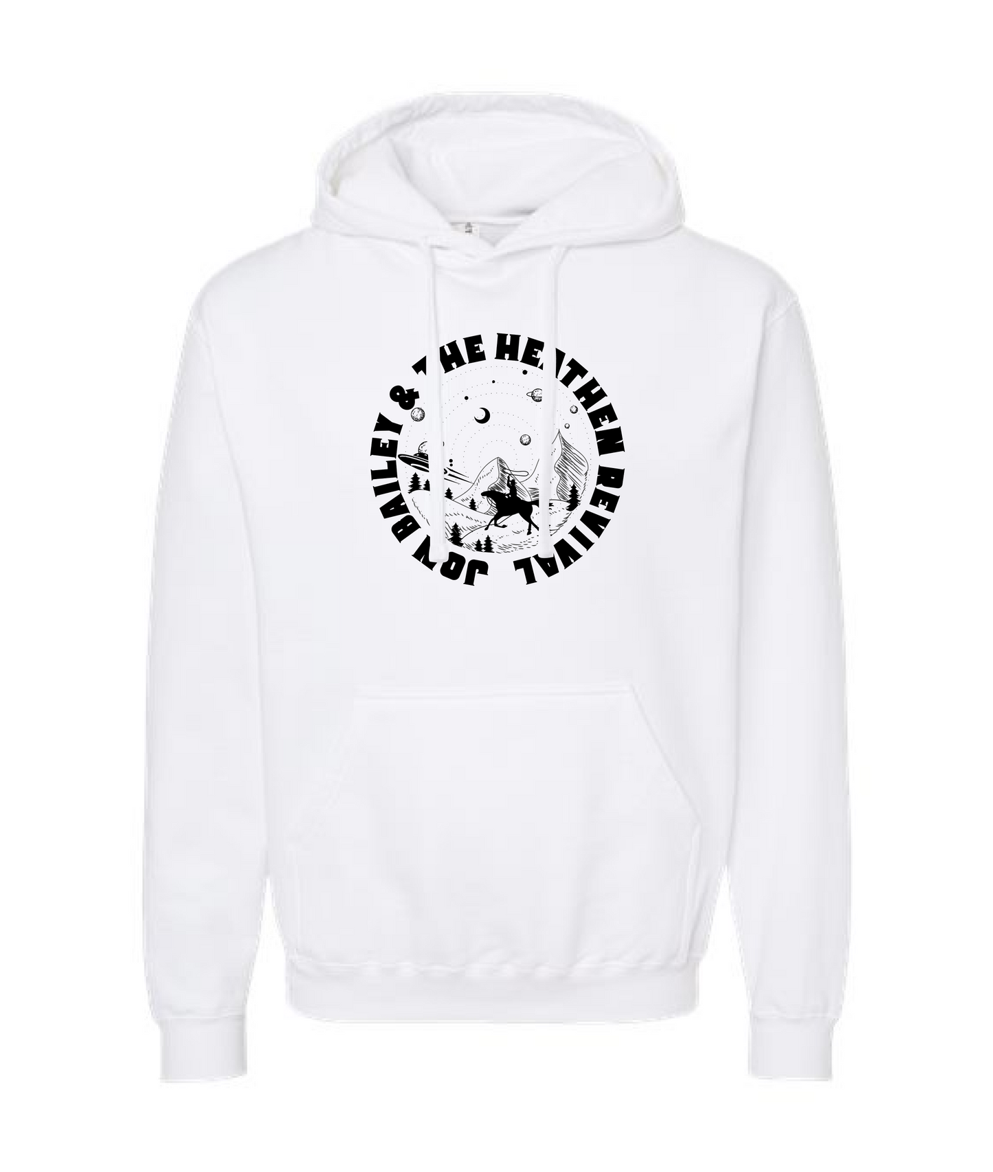 Jon Bailey & The Heathen Revival - Cowboys & UFOs - White Hoodie